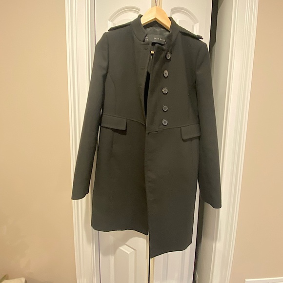 Zara Jackets & Coats Zara Basic Peacoat Poshmark